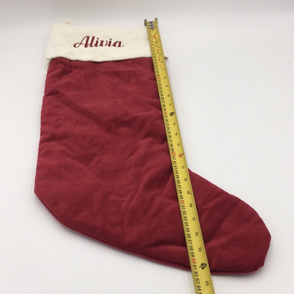 Pottery Barn Velvet Christmas Stocking “Alivia” - Picture 8 of 10